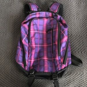 Nike College School Bag Backpack Plaid University